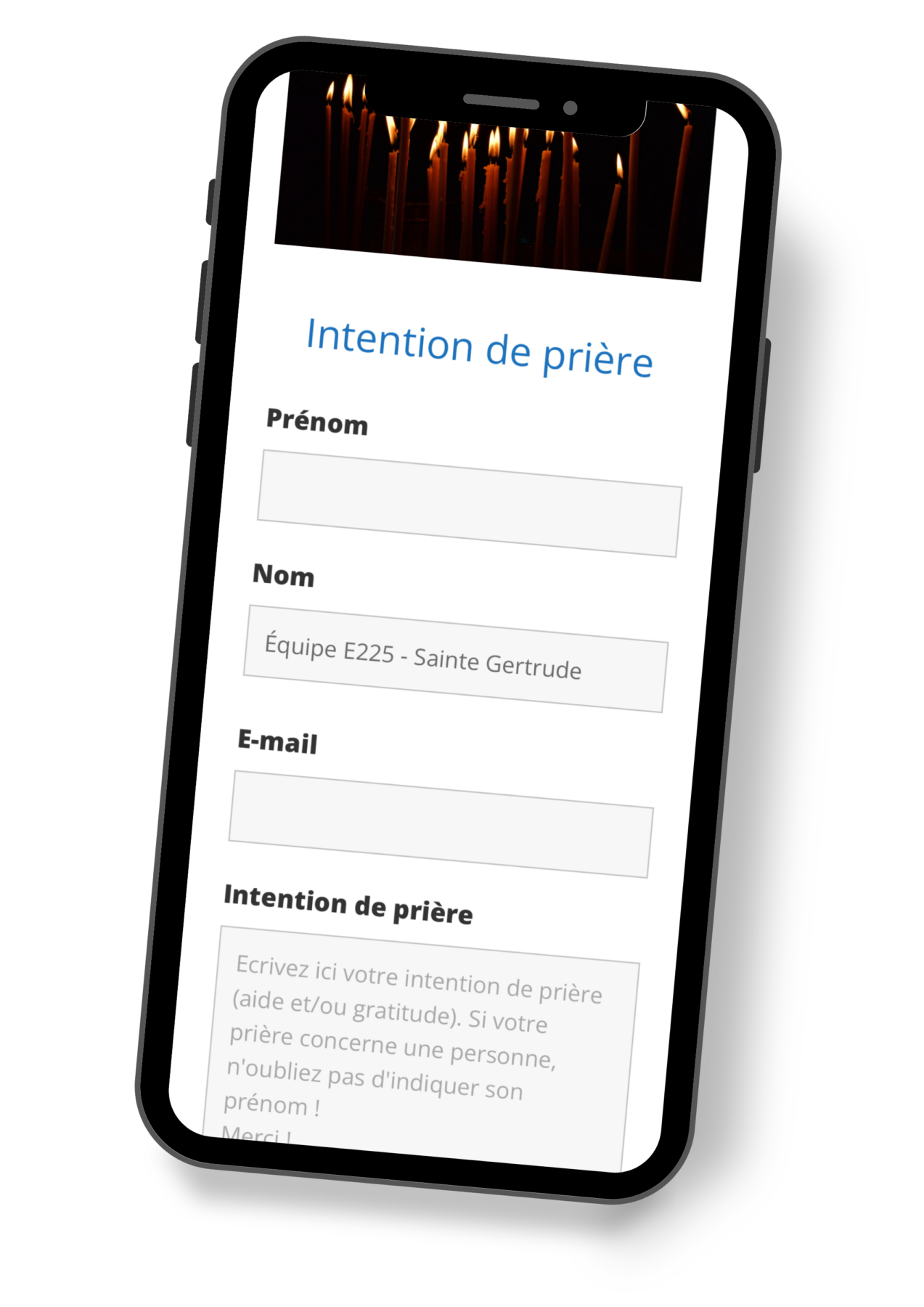 Page Web Intercesseurs 25 - Image Smartphone DEF